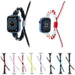 Dây đồng hồ nylon bện hạt silicone, Dành cho Apple Watch 42mm, Dành cho Apple Watch 38mm