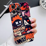 Painted Pattern Precise Hole PC Phone Case, For iPhone 13 Pro
