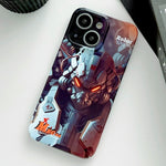 Painted Pattern Precise Hole PC Phone Case, For iPhone 13