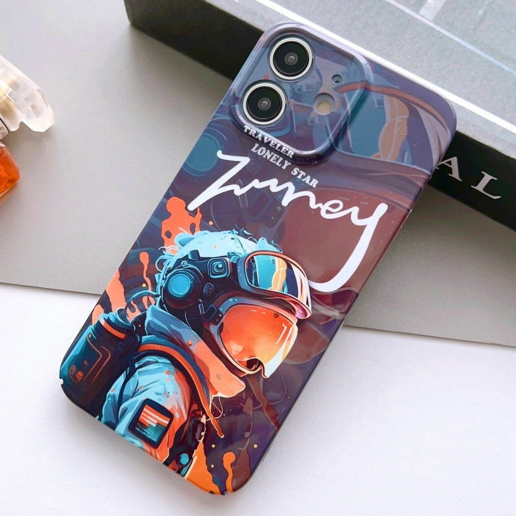 Painted Pattern Precise Hole PC Phone Case, For iPhone 12