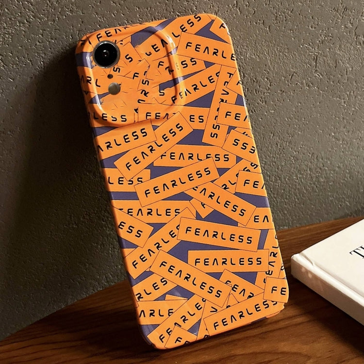 Painted Pattern Precise Hole PC Phone Case, For iPhone XR