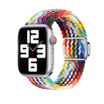 Dây đeo đồng hồ khóa nam châm bằng nylon, dành cho Apple Watch Series 3 38mm và 42mm