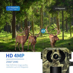 Camera săn bắn động vật hoang dã thông minh ESCAM QF380 4MP mạng năng lượng mặt trời PIR cảnh báo, phiên bản EU, phiên bản AU, phiên bản US