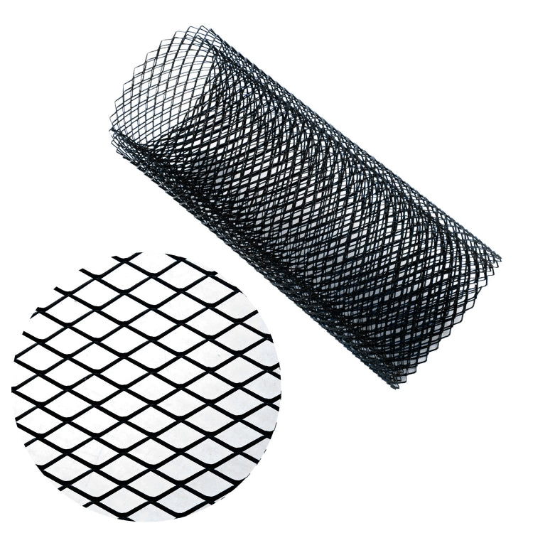 XH-6013 100x33cm Universal Car Grill Mesh Aluminum Alloy Grille Insert Bumper, Small Hole, Large Hole