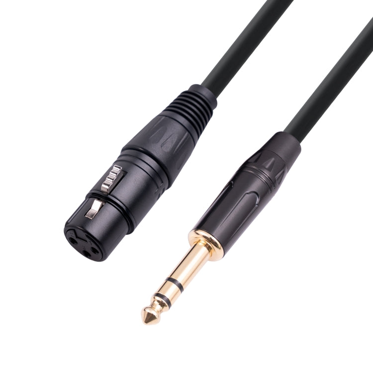 Cáp micro 6.35mm 1/4 TRS đực sang XLR 3 chân cái, dài 1m, 1.8m, 3m, 5m, 10m