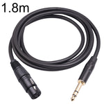 Cáp micro 6.35mm 1/4 TRS đực sang XLR 3 chân cái, dài 1m, 1.8m, 3m, 5m, 10m