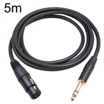 Cáp micro 6.35mm 1/4 TRS đực sang XLR 3 chân cái, dài 1m, 1.8m, 3m, 5m, 10m
