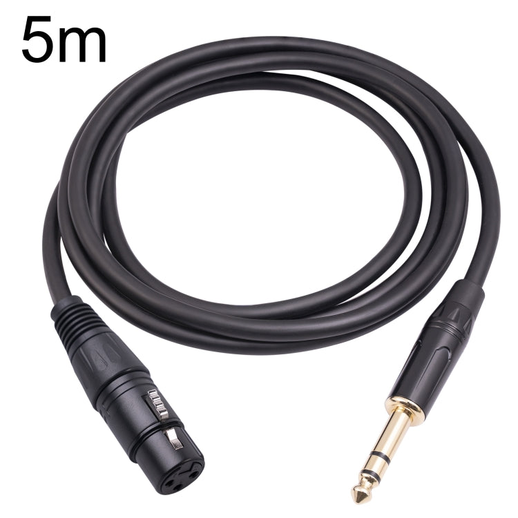 Cáp micro 6.35mm 1/4 TRS đực sang XLR 3 chân cái, dài 1m, 1.8m, 3m, 5m, 10m