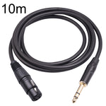 Cáp micro 6.35mm 1/4 TRS đực sang XLR 3 chân cái, dài 1m, 1.8m, 3m, 5m, 10m