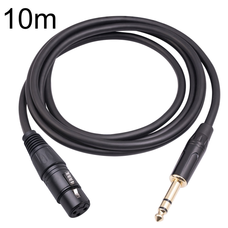 Cáp micro 6.35mm 1/4 TRS đực sang XLR 3 chân cái, dài 1m, 1.8m, 3m, 5m, 10m
