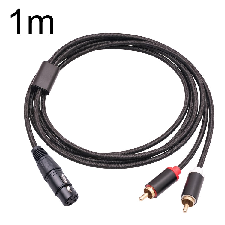 Cáp âm thanh chia Y RCA20 XLR cái sang đôi RCA, 1m, 2m, 3m