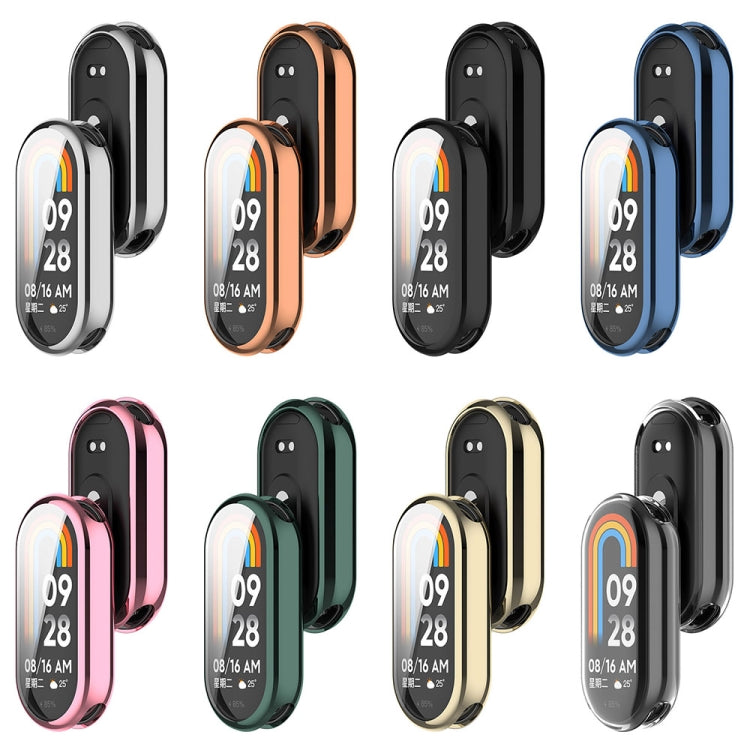 Full Coverage TPU Electroplating Watch Protective Cover, For Xiaomi Mi Band 8 / 9 Ceramic / 10 Ceramic