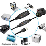 Cáp nối dài USB 3.0 đực sang cái tốc độ siêu nhanh, 5m, 10m