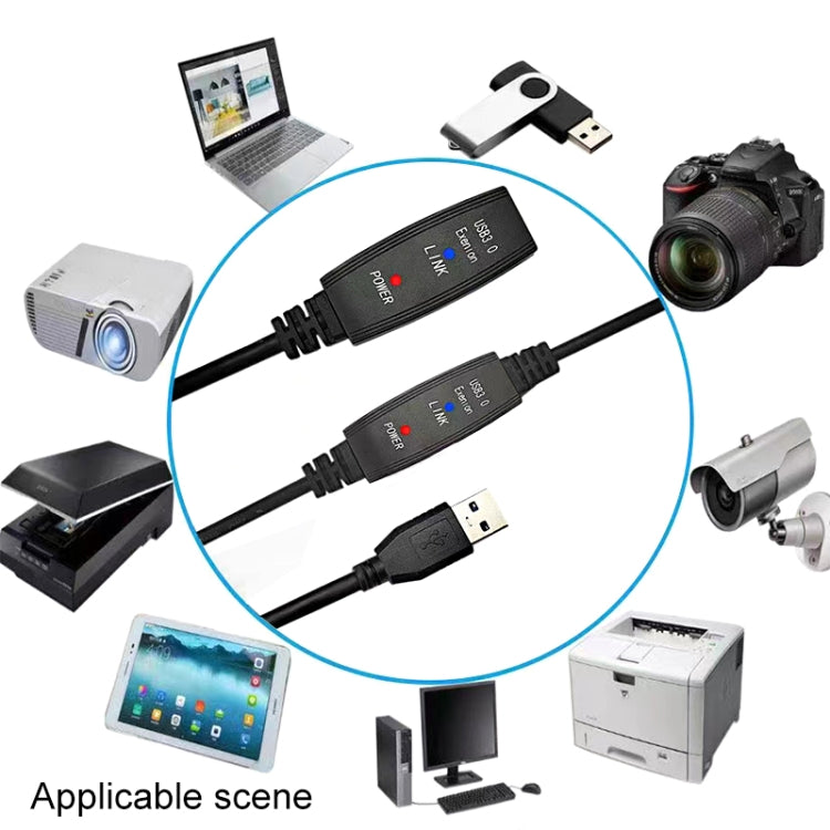 Cáp nối dài USB 3.0 đực sang cái tốc độ siêu nhanh, 5m, 10m