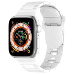 Dây đồng hồ silicone kiểu giáp khóa vuông, dành cho Apple Watch 5 44mm, dành cho Apple Watch 5 40mm, dành cho Apple Watch 4 44mm