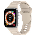 Dây đồng hồ silicone kiểu giáp khóa vuông, dành cho Apple Watch 3 42mm, dành cho Apple Watch 2 42mm, dành cho Apple Watch 2 38mm