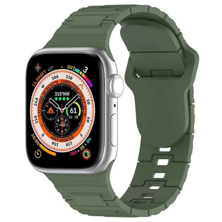 Dây đồng hồ silicone kiểu giáp khóa vuông, dành cho Apple Watch SE 2023 40mm, dành cho Apple Watch 4 40mm, dành cho Apple Watch 3 38mm