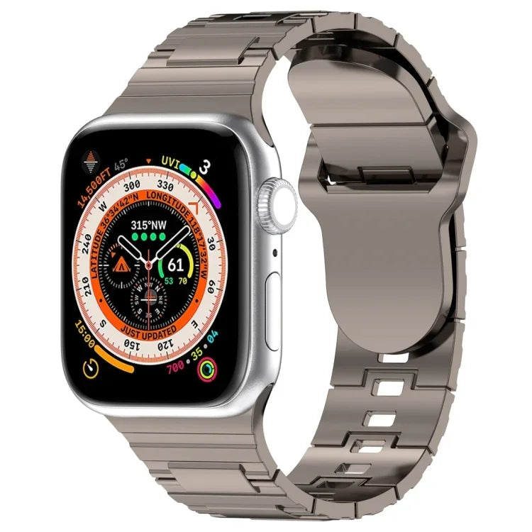 Dây đồng hồ silicone kiểu giáp khóa vuông, Dành cho Apple Watch 9 45mm, Dành cho Apple Watch 9 41mm