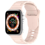 Dây đồng hồ silicone kiểu giáp khóa vuông, Dành cho Apple Watch 9 45mm, Dành cho Apple Watch 9 41mm