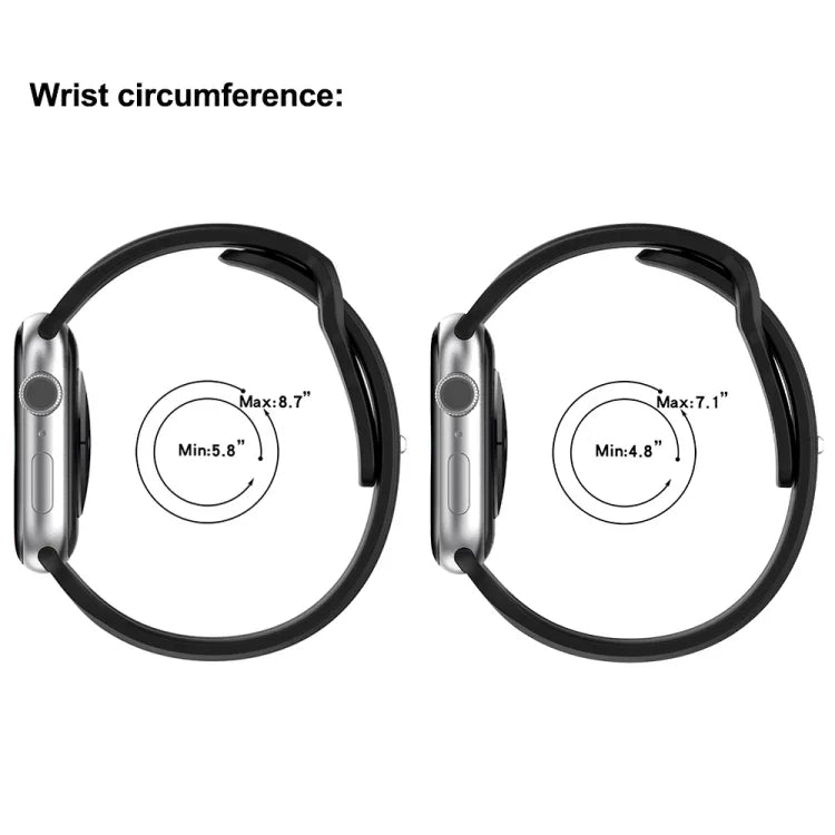 Dây đồng hồ silicone kiểu giáp khóa vuông, Dành cho Apple Watch 9 45mm, Dành cho Apple Watch 9 41mm