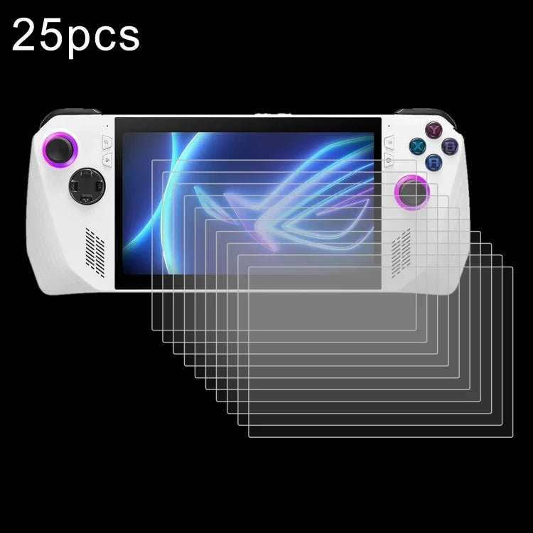 25 miếng dán kính cường lực chống cháy nổ 9H 0.3mm, Cho ASUS Xbox Ally 7.0 inch 2025, Cho ASUS Rog Ally X 7.0, Cho ASUS ROG Ally