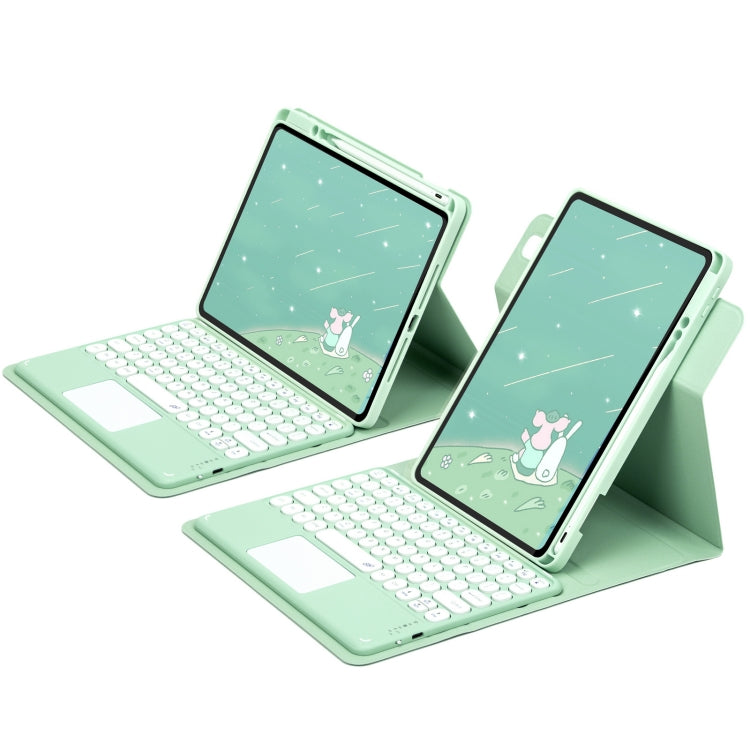 Vỏ da bàn phím Bluetooth nút tròn xoay 360 độ có bàn di chuột, dành cho iPad thế hệ 10 10.9 2022, iPad Air 2022 / iPad Pro 11 2021, iPad 10.2 2021 / Air 2019