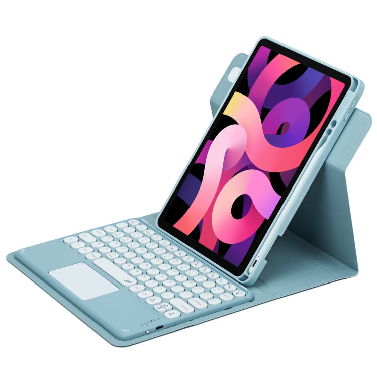 Vỏ da bàn phím Bluetooth nút tròn xoay 360 độ có bàn di chuột, dành cho iPad thế hệ 10 10.9 2022, iPad Air 2022 / iPad Pro 11 2021, iPad 10.2 2021 / Air 2019
