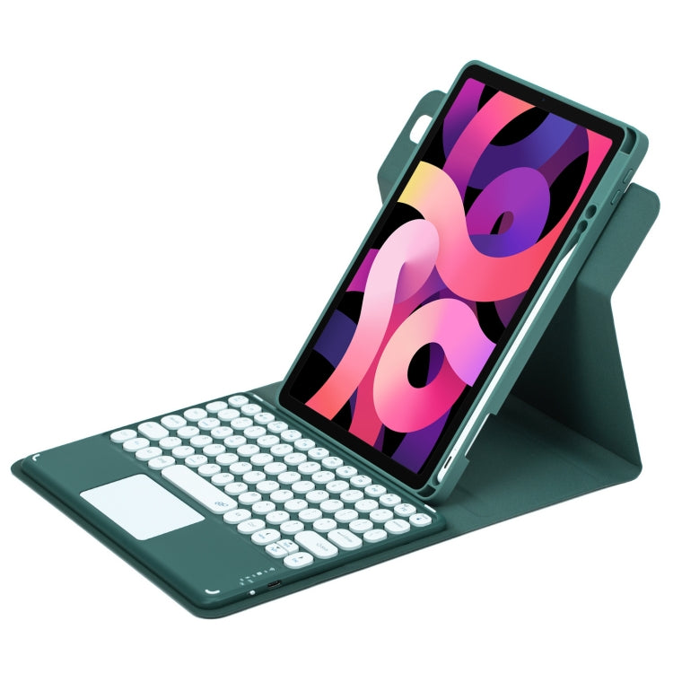 Vỏ da bàn phím Bluetooth nút tròn xoay 360 độ có bàn di chuột, dành cho iPad thế hệ 10 10.9 2022, iPad Air 2022 / iPad Pro 11 2021, iPad 10.2 2021 / Air 2019
