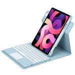 Vỏ da bàn phím Bluetooth nút tròn xoay 360 độ có bàn di chuột, dành cho iPad thế hệ 10 10.9 2022, iPad Air 2022 / iPad Pro 11 2021, iPad 10.2 2021 / Air 2019