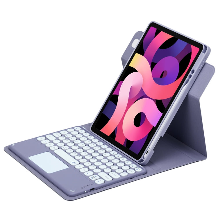 Vỏ da bàn phím Bluetooth nút tròn xoay 360 độ có bàn di chuột, dành cho iPad thế hệ 10 10.9 2022, iPad Air 2022 / iPad Pro 11 2021, iPad 10.2 2021 / Air 2019