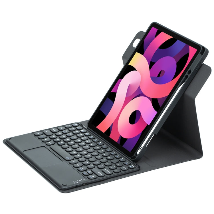 Vỏ da bàn phím Bluetooth nút tròn xoay 360 độ có bàn di chuột, dành cho iPad thế hệ 10 10.9 2022, iPad Air 2022 / iPad Pro 11 2021, iPad 10.2 2021 / Air 2019