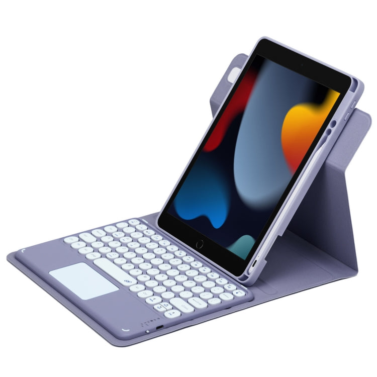 Vỏ da bàn phím Bluetooth nút tròn xoay 360 độ có bàn di chuột, dành cho iPad thế hệ 10 10.9 2022, iPad Air 2022 / iPad Pro 11 2021, iPad 10.2 2021 / Air 2019