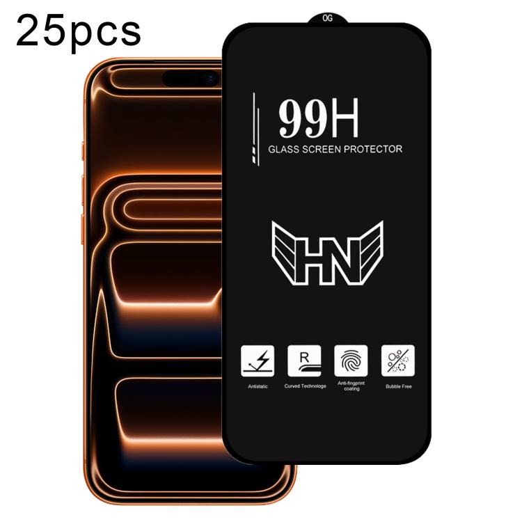 25 miếng phim kính cường lực màn hình cong lớn nhôm cao cấp, dành cho iPhone 17 Pro Max, iPhone 17 Pro, iPhone 17, iPhone Air, iPhone 16 Pro Max, iPhone 16 Pro, iPhone 16 Plus, iPhone 16, iPhone 15 Pro Max, iPhone 15 Pro