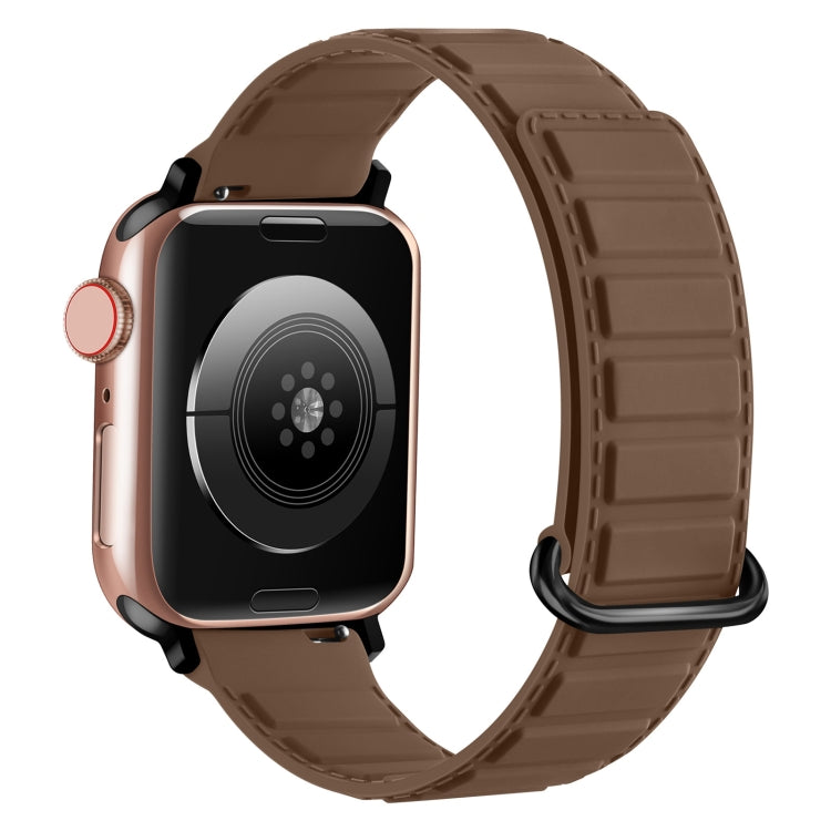 Dây đồng hồ silicone nam châm khóa ngược, dành cho Apple Watch Series 7 41mm, dành cho Apple Watch Series 7 45mm, dành cho Apple Watch SE 40mm