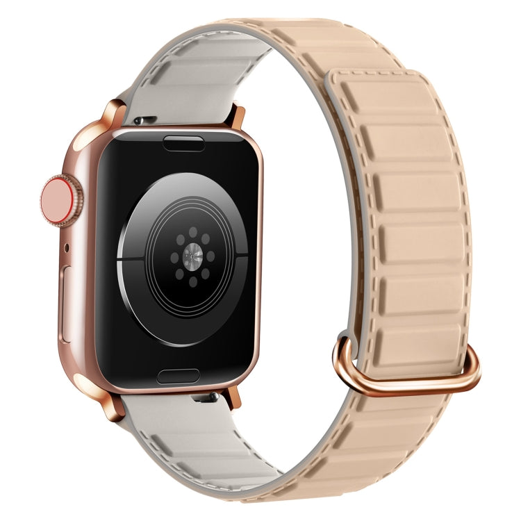 Dây đồng hồ silicone nam châm khóa ngược, dành cho Apple Watch Series 7 41mm, dành cho Apple Watch Series 7 45mm, dành cho Apple Watch SE 40mm