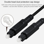 Cáp kết nối quang học âm thanh kỹ thuật số EMK cổng vuông đến cổng vuông, dài 1m, 1.5m, 2m, 3m, 5m, 8m, 10m, 15m, 25m