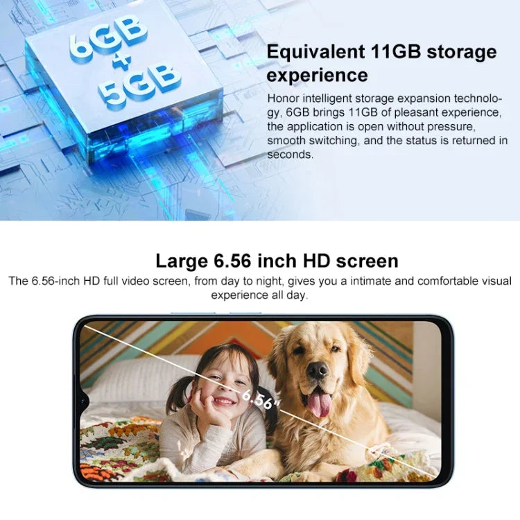 Honor Play 40C 5G, màn hình 6.56 inch MagicOS 7.1 Snapdragon 480 Plus Octa Core lên đến 2.2GHz, Mạng: 5G, Không hỗ trợ Google Play, 6GB+128GB