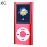 Máy nghe nhạc MP4 màn hình TFT 1.8 inch vỏ kim loại, Kèm thẻ TF 8G + tai nghe + cáp, Kèm thẻ TF 16G + tai nghe + cáp, Kèm tai nghe + cáp