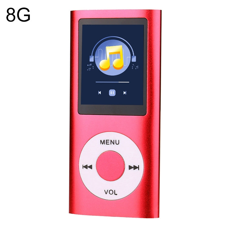 Máy nghe nhạc MP4 màn hình TFT 1.8 inch vỏ kim loại, Kèm thẻ TF 8G + tai nghe + cáp, Kèm thẻ TF 16G + tai nghe + cáp, Kèm tai nghe + cáp