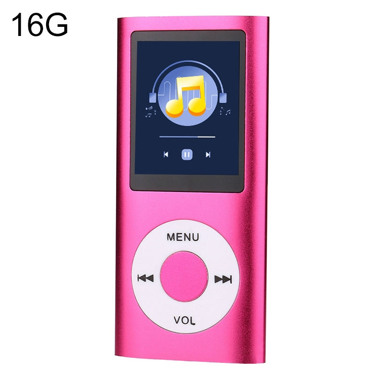 Máy nghe nhạc MP4 màn hình TFT 1.8 inch vỏ kim loại, Kèm thẻ TF 8G + tai nghe + cáp, Kèm thẻ TF 16G + tai nghe + cáp, Kèm tai nghe + cáp