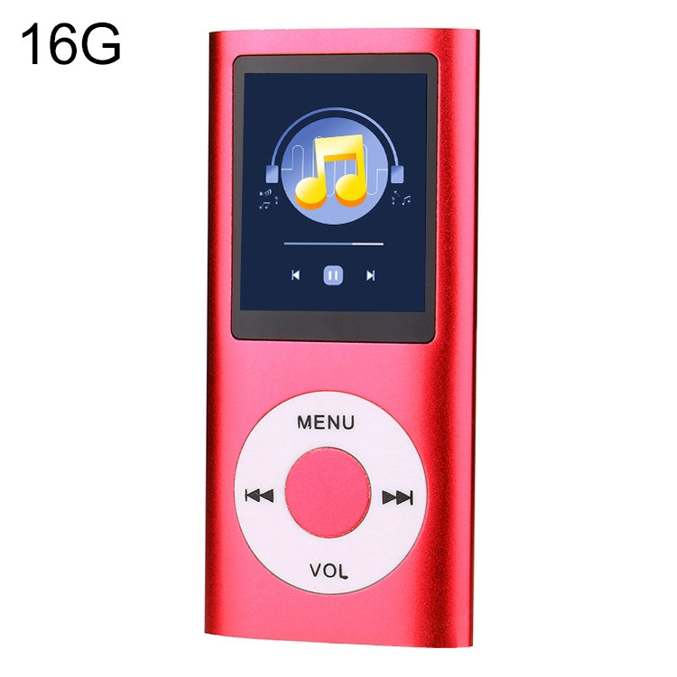 Máy nghe nhạc MP4 màn hình TFT 1.8 inch vỏ kim loại, Kèm thẻ TF 8G + tai nghe + cáp, Kèm thẻ TF 16G + tai nghe + cáp, Kèm tai nghe + cáp