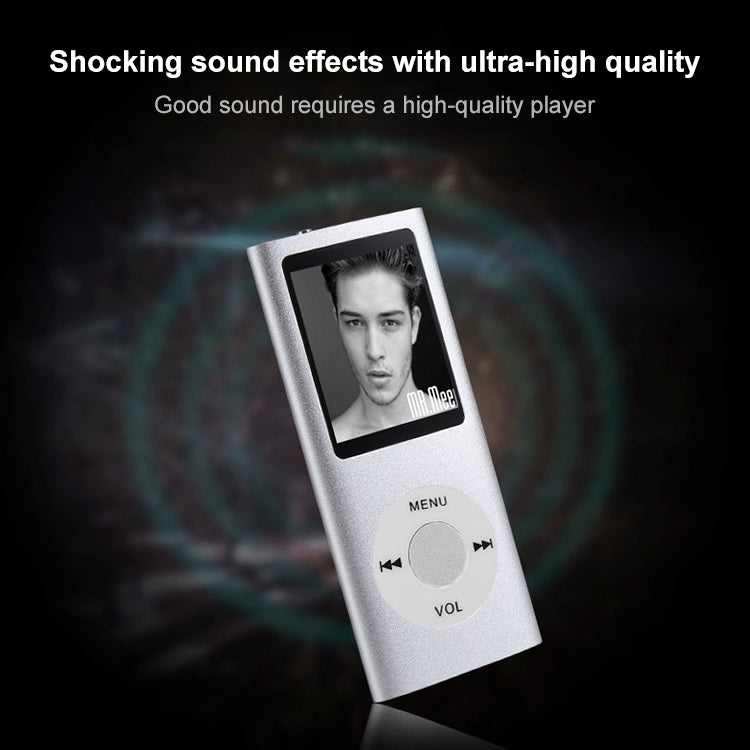 Máy nghe nhạc MP4 màn hình TFT 1.8 inch vỏ kim loại, Kèm thẻ TF 8G + tai nghe + cáp, Kèm thẻ TF 16G + tai nghe + cáp, Kèm tai nghe + cáp