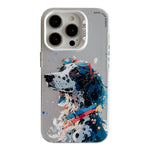 Ốp lưng điện thoại PC + TPU họa tiết tranh sơn dầu động vật, Dành cho iPhone 16 Pro Max