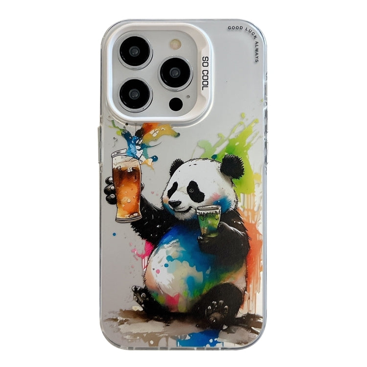 Ốp lưng điện thoại PC + TPU họa tiết tranh sơn dầu động vật, Dành cho iPhone 16 Pro Max