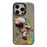 Ốp lưng điện thoại PC + TPU họa tiết tranh sơn dầu động vật, Dành cho iPhone 16 Pro Max
