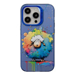 Ốp lưng điện thoại PC + TPU họa tiết tranh sơn dầu động vật, Dành cho iPhone 16 Pro Max