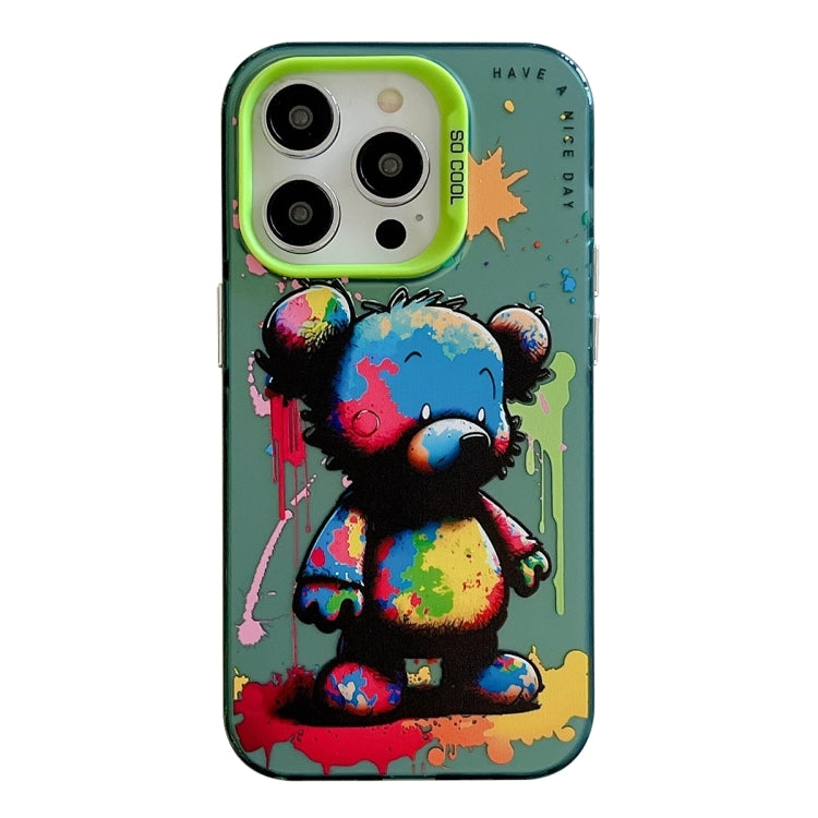 Ốp điện thoại họa tiết tranh sơn dầu PC + TPU, dành cho iPhone 16 Pro