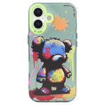 Ốp điện thoại họa tiết tranh sơn dầu PC + TPU, dành cho iPhone 16 Plus