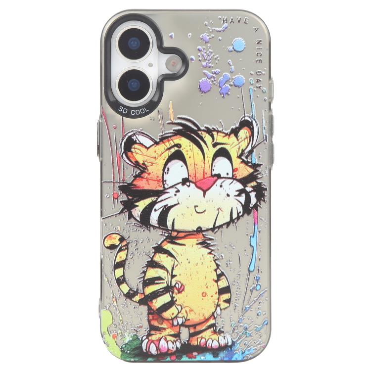 Ốp điện thoại họa tiết tranh sơn dầu PC + TPU, dành cho iPhone 16 Plus