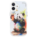 Ốp điện thoại họa tiết tranh sơn dầu PC + TPU, dành cho iPhone 16 Plus
